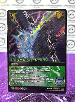 2024 UNIVERSUS GODZILLA  GATHERING ENERGY # CHA03-GMM 5/22  FOIL GAME CARD-image