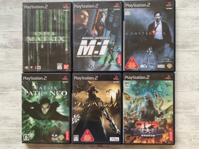 SONY PS2 Matrix & Mission Impossible & Van Helsing & Constantine & Godzilla set-image
