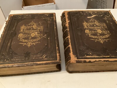 1873 National Portrait Gallery of Eminent Americans 1 & 2  Johnson, Fry Duyckink-image