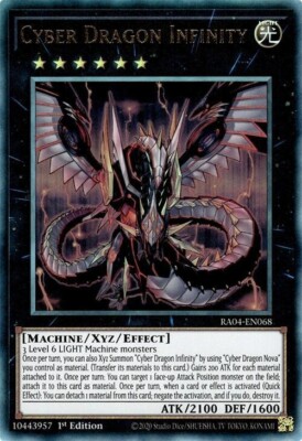 Cyber Dragon Infinity (RA04-EN068) - Ultimate Rare - 1st Edition-image
