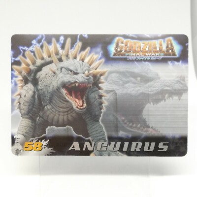 No.58 ANGUIRUS Godzilla Final Wars GODZILLA Card MORINAGA Wafers Japan 2004 TOHO-image
