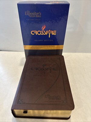The Expositor's Study Bible Crossfire Ed. KJV Leather  - SIGNED Gabriel Swaggart-image
