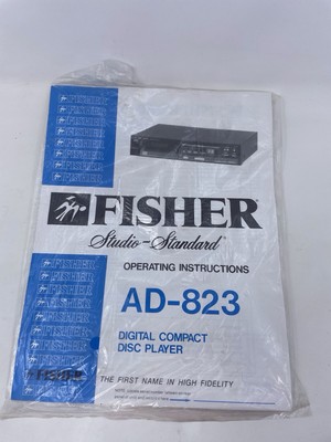 Fisher AD-823 Operating Instructions Digital Compact Disc Player Service Station-image