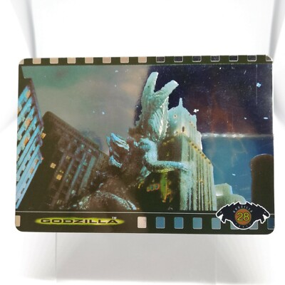 No.28 Godzilla Hollywood movie Card Japan TOHO 1998 BANDAI MADE in JAPAN TCG-image