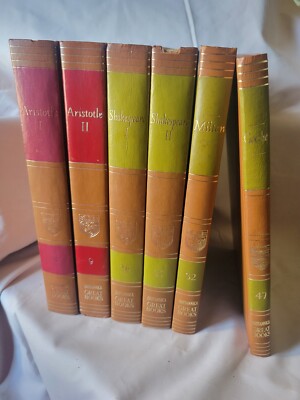 Great Books of the Western World 1952 Vol.  8,9,26,27, 32,47 Britannica-image