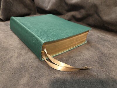 CSB Christian Standard Keyword Bible GREEN Genuine Leather Reference Red Letter-image