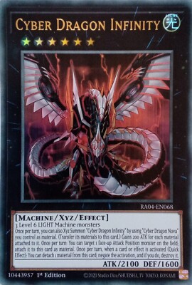 RA04-EN068 CYBER DRAGON INFINITY ULTRA RARE 1ST EDITION YuGiOh CARD-image