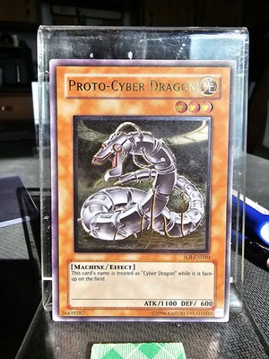 Yugioh 1st Edition Ultimate SOI-EN010 Proto Cyber Dragon LP VF Shadow Infinity-image