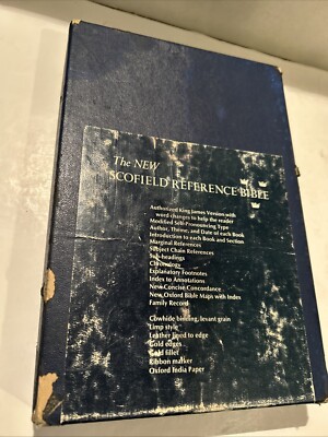 Holy Bible KJV- New Scofield Reference Ed. 1967 - Genuine Morocco Oxford #9178x-image