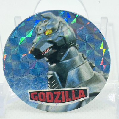 GODZILLA 1995 Vintage Rare card menko Holo Cap Collection Amada Japanese #54-image