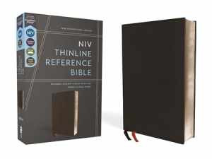 NIV, Thinline Reference Bible (Deep Study - Leather Bound, by Zondervan - Good-image