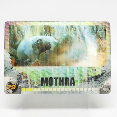Mothra No.79 Godzilla Card 3D Collection MORINAGA Wafers JAPAN Toho Eiga-image