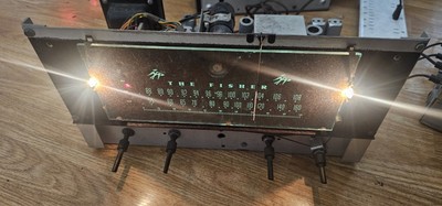The Fisher 50-R Am / FM Radio Tube Preamp Tuner for part only-image