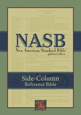 NASB UPDATE SIDE-COLUMN REFERENCE; BURGUNDY BONDED LEATHER By The Lockman-image
