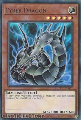 YUGIOH TCG SILVER ULTRA RARE BLC1-EN021 Cyber Dragon (alternate art) 1st Edition-image