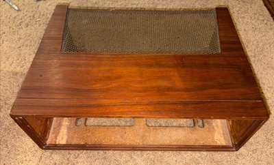 Fisher Vintage Tube Stereo Amp Walnut Wood Cabinet (original, excellent)-image