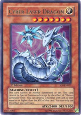 Cyber Laser Dragon - SOI-EN007 - Ultra Rare - Unlimited Edition x1 Heavily Playe-image