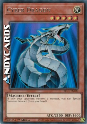 CYBER DRAGON • (Cyber Dragon) • Ultra R Silver • BLC1 EN020 • 1Ed • Yugioh!-image