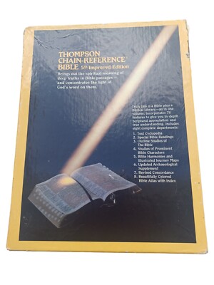 Thompson Chain Reference Bible 5th Improved Edition Box Damaged Red Letter-image
