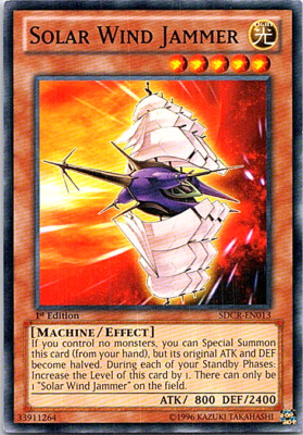 Solar Wind Jammer SDCR-EN013 Yu-Gi-Oh! Light Play 1st Edition-image