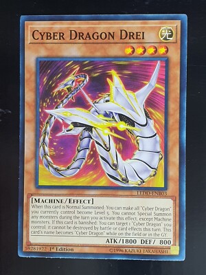 Cyber Dragon Drei LEDD-ENB03 Common 1st Edition Yugioh Bandai 2-image