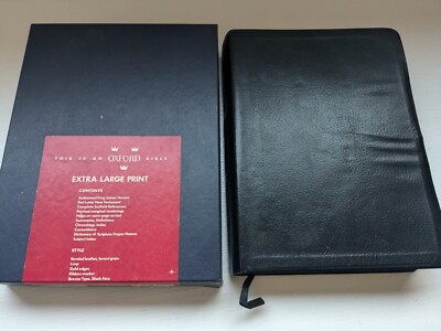 Scofield Reference Bible - Extra Large Print - Bonded Leather - W/ Box - KJV-image