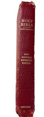 Oxford KJV New Scofield Reference Edition Concordance Bible 1967 Edition Red-image
