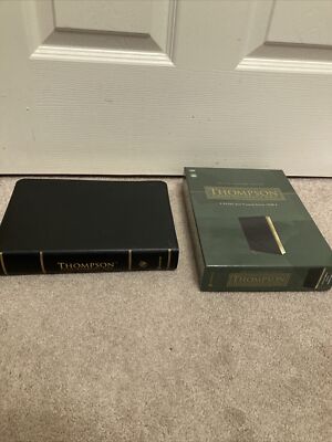 ESV THOMPSON CHAIN REFERENCE BIBLE RED LETTER BLACK BONDED LEATHER-image