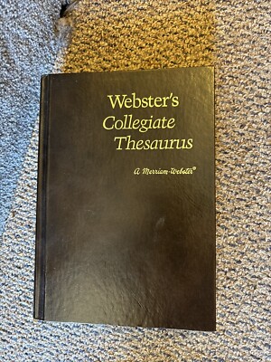 Merriam-Webster's Collegiate Thesaurus Leather Hardcover BROWN 1976-image