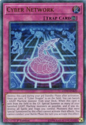 YuGiOh Cyber Network LEDD-ENB20 - 1st Edition Ultra Rare Holo Yugioh Card LP-image