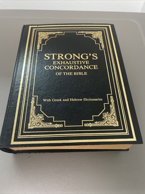 STRONG'S EXHAUSTIVE CONCORDANCE OF THE BIBLE GREEK HEBREW DICTIONARIES - LEATHER-image