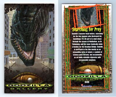 Searching For Prey #68 Godzilla 1998 Inkworks Supervue Trading Card-image