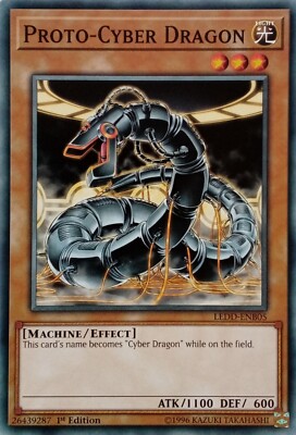 LEDD-ENB05 PROTO-CYBER DRAGON COMMON 1ST EDITION YuGiOh CARD-image