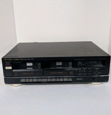 Fisher Cr-W911A Double Cassette Deck Tested WORKS Dual Sequential Play Stereo-image