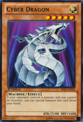 3 x Cyber Dragon - BP02-EN039 - Common - Unlimited Edition Near Mint, English-image