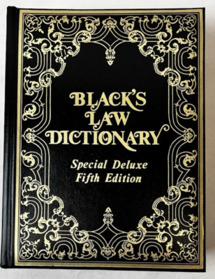 Black's Law Dictionary Special Deluxe Fifth Edition 1979 Very Good-image