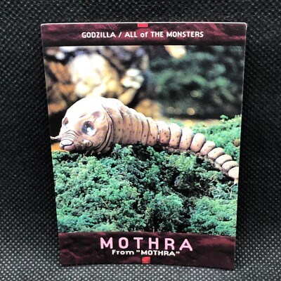 Mothra Godzilla Card TCG No.68 Toho Movie BANDAI 1996 1ST Japanese Japan-image