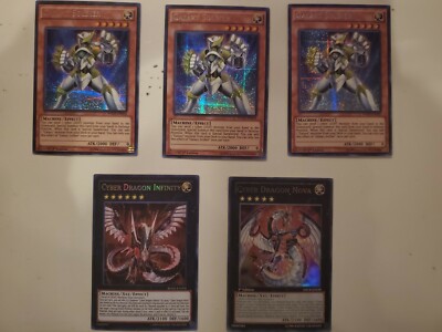 3x Galaxy Soldier Prismatic Rare 1st Edition, Cyber Dragon Nova And Cyber Dragon-image