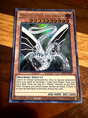 Malefic Cyber End Dragon GFP2-EN101 1st Edition Ultra Rare NM + BONUS-image