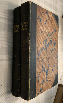 BOSWELL’S THE LIFE OF SAMUEL JOHNSON  VOL II & IV- 1826 HC-image