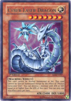 Near Mint x 1 Cyber Laser Dragon - SOI-EN007 - Ultra Rare - Unlimited Edition SO-image