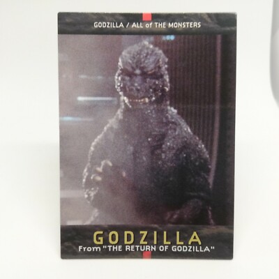 No.40 Godzilla Card 1996 Caddass Masters First Edition BANDAI TOHOJapan -image