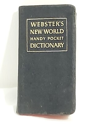 Vintage Webster’s New World Handy Pocket Dictionary Color Maps 5.5 X 3