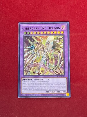 Yu-Gi-Oh! Ultra Rare Misprint Cyberdark End Dragon SDCS-EN044-image