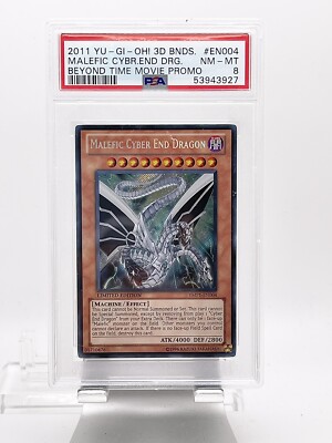 PSA 8 2011 Yu-Gi-Oh Beyond Time Movie Malefic Cyber End Dragon EN004-image