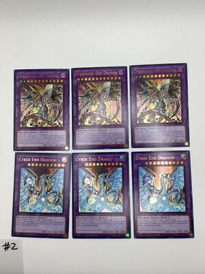 Yugioh Misprint Cyberdark End Dragon/Cyber End Dragon Playsets #2-image