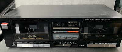 Fisher CR-W35 Stereo Double Cassette Deck Vintage Hifi.  *UNTESTED*-image