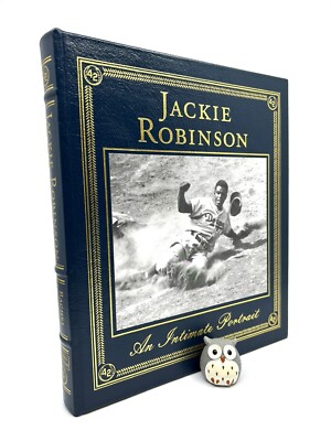 EASTON PRESS Jackie Robinson An Intimate Portrait Leather Baseball 42 Bio SIGNED-image