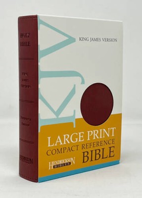 NICE King James KJV Burgandy Bonded Leather Larger Print (8 pt font) Comp - GOOD-image