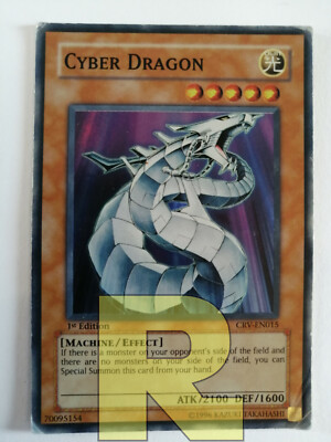 Cyber Dragon / Dragon Super Rare CRV-EN015 1st Edition English Good-image